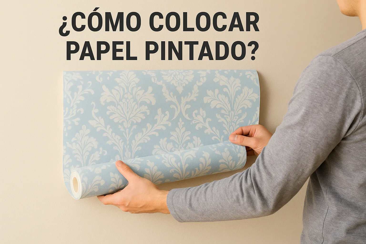 ¿Cómo colocar papel pintado?