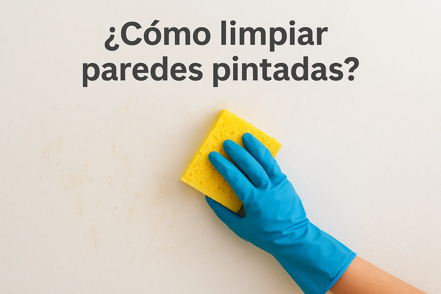¿Cómo limpiar paredes pintadas?