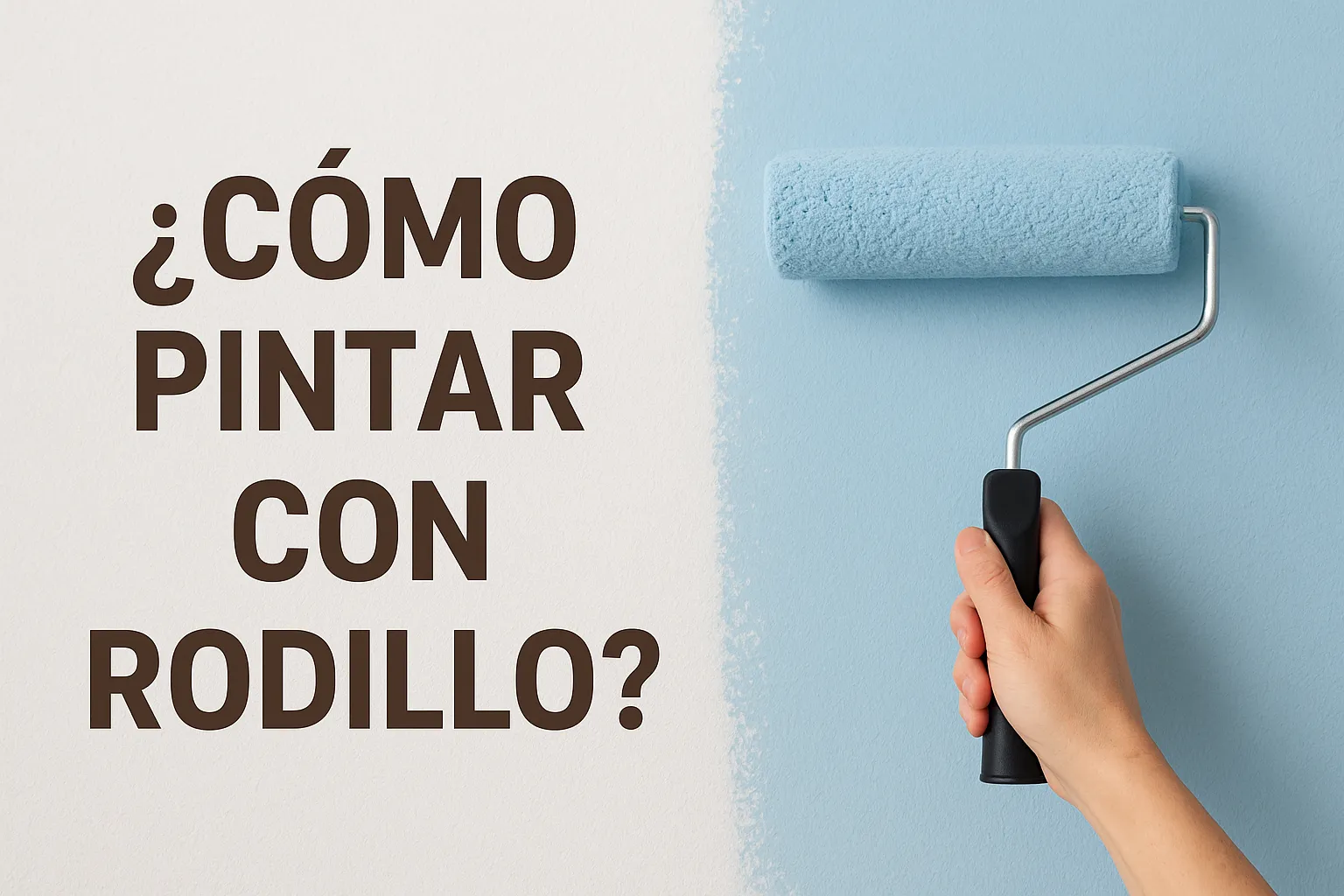 ¿Cómo pintar con rodillo?