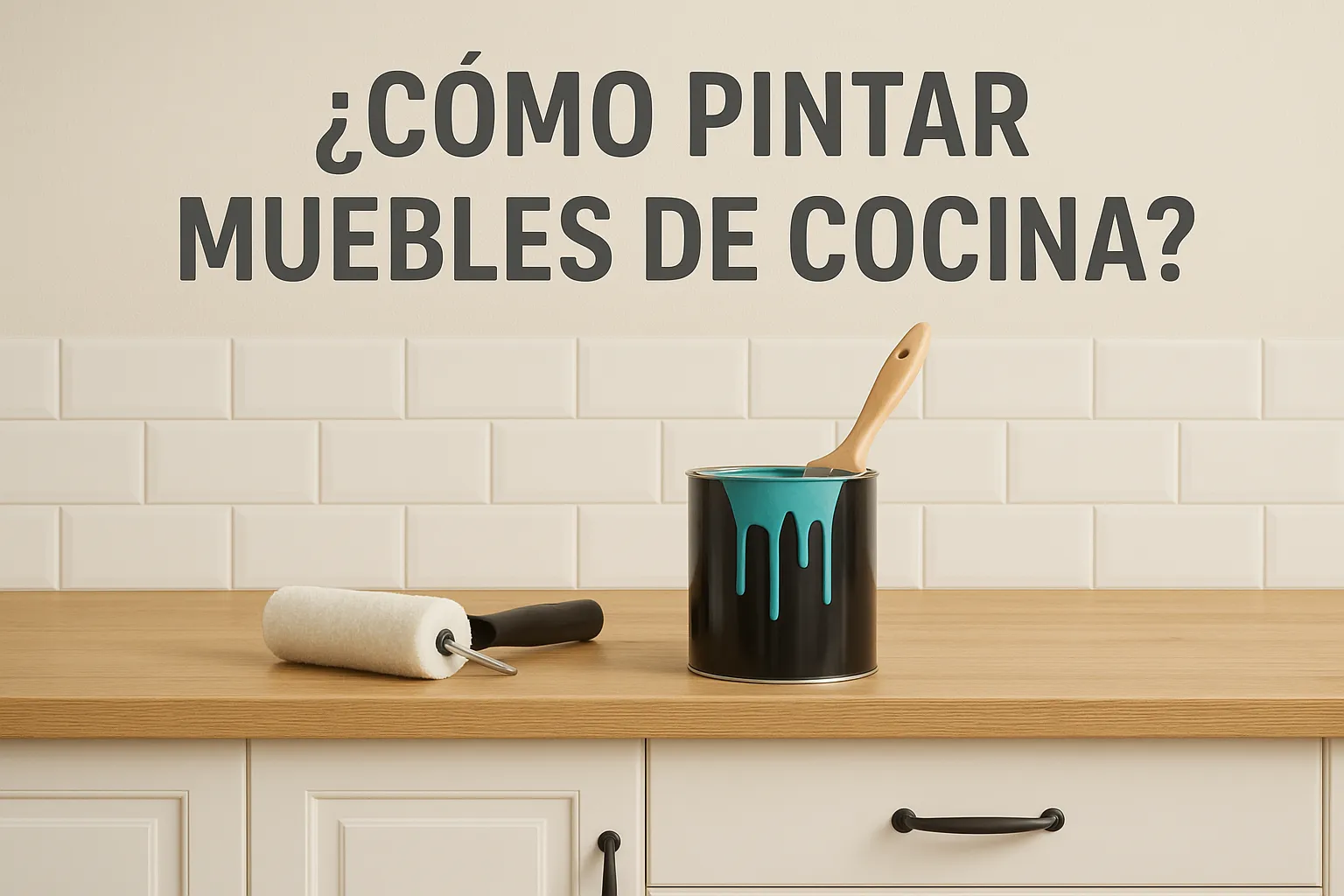 ¿Cómo pintar muebles de cocina?