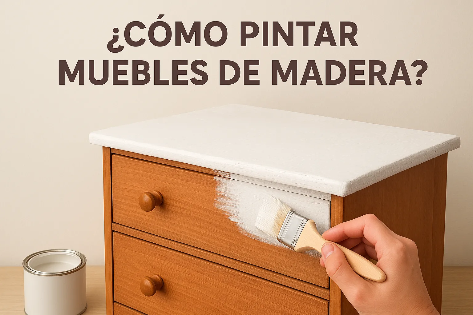 ¿Cómo pintar muebles de madera?