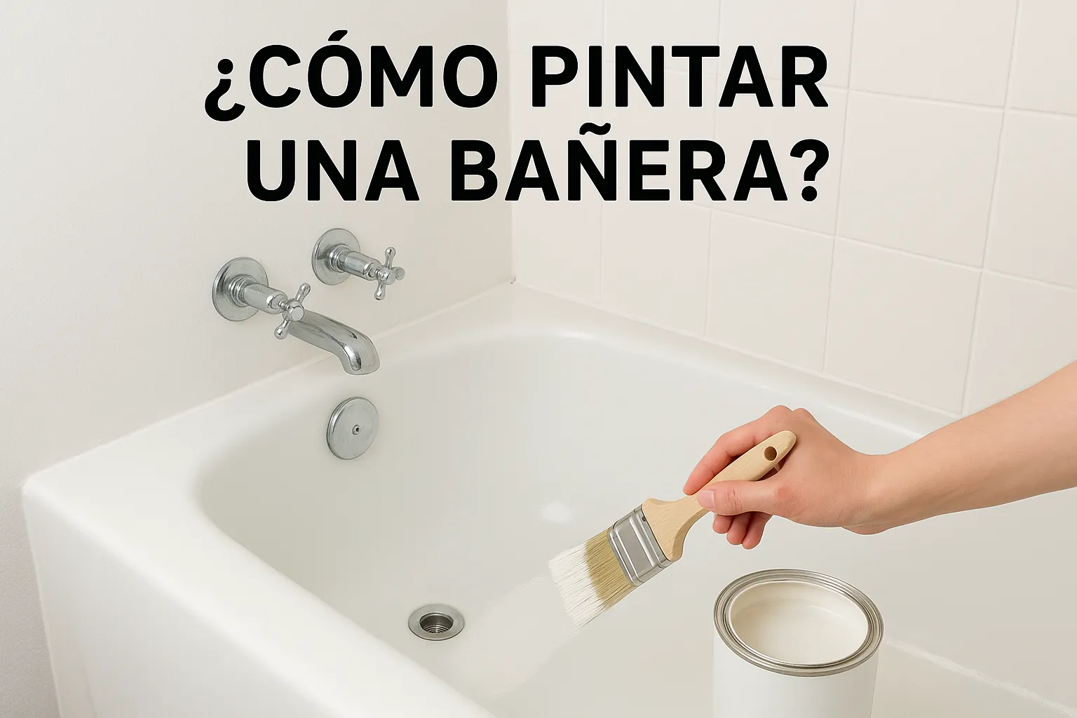 ¿Cómo pintar una bañera?