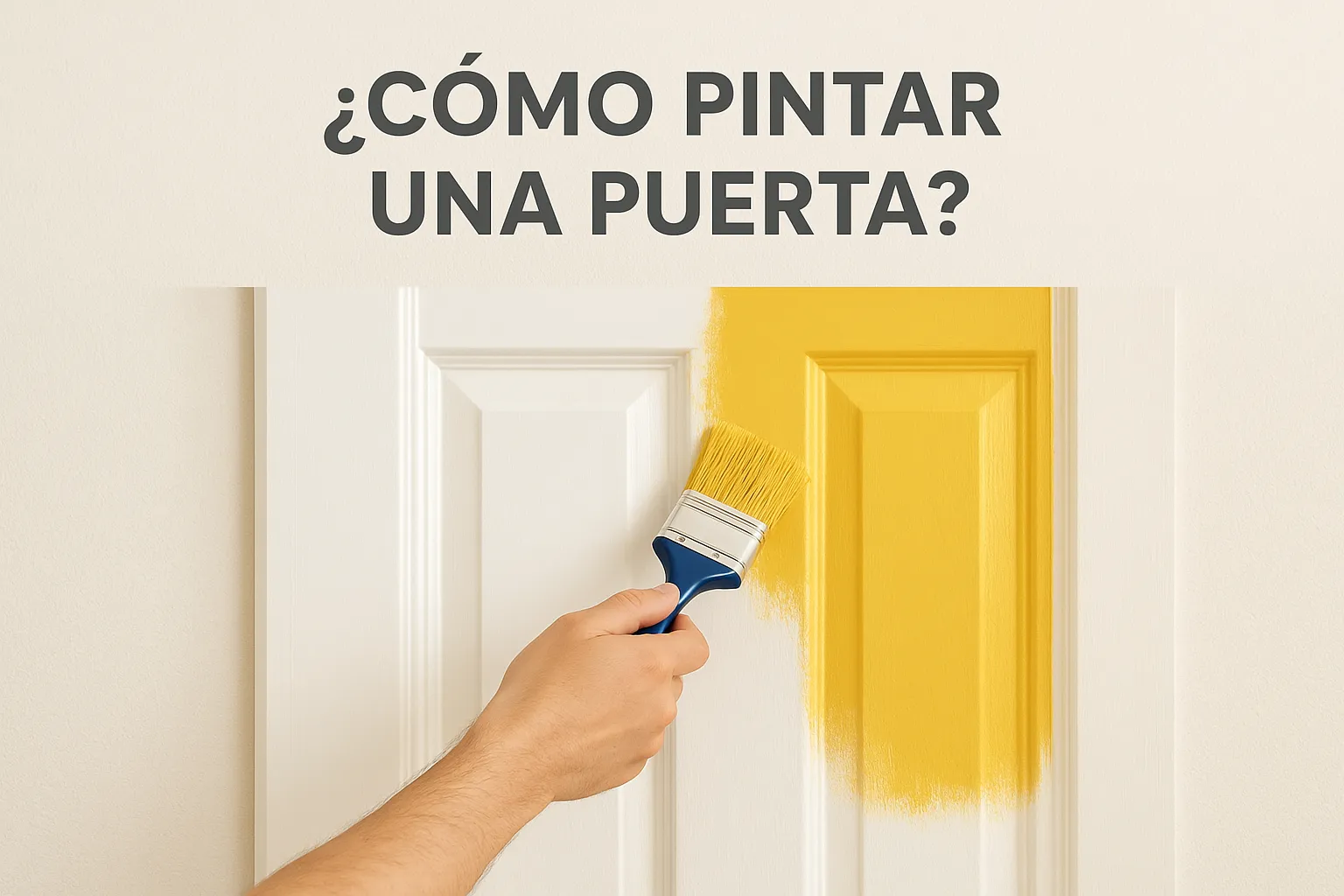 ¿Cómo pintar una puerta?