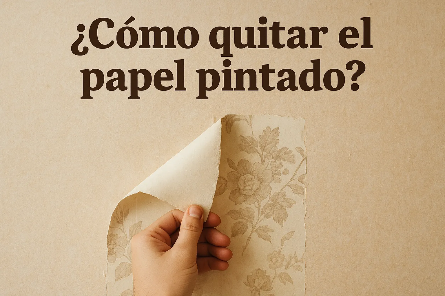 ¿Cómo quitar el papel pintado?