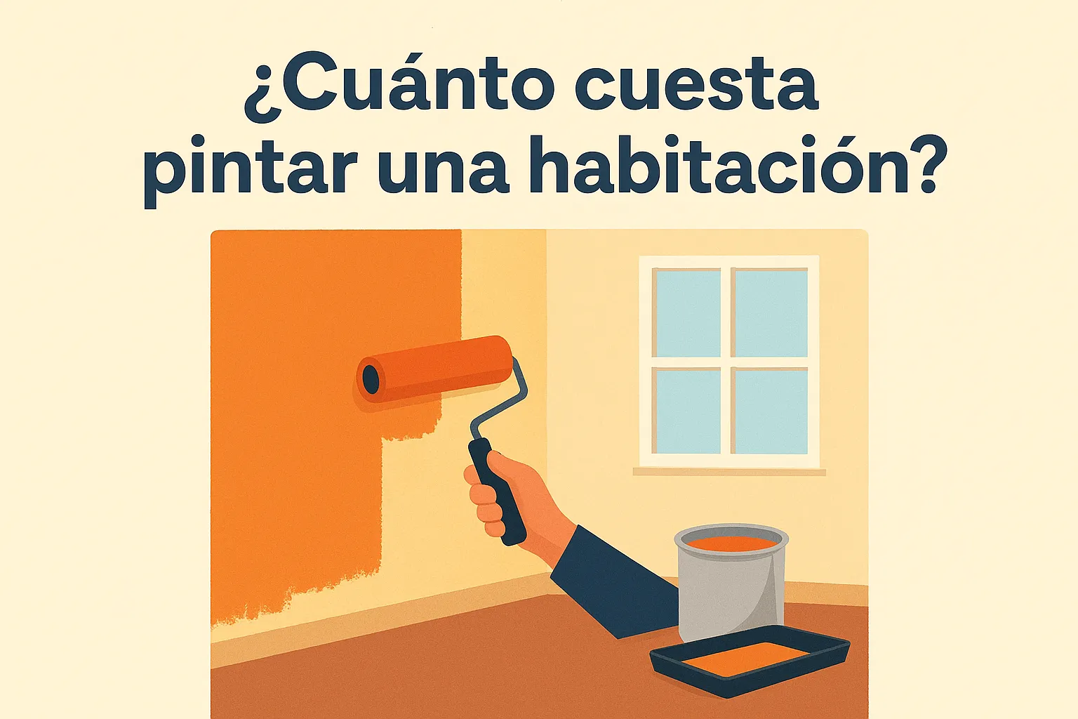 ¿Cuánto cuesta pintar una habitación?