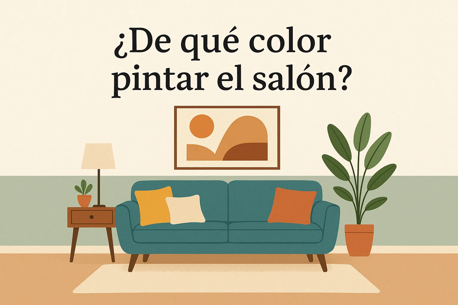 ¿De qué color pintar el salón?