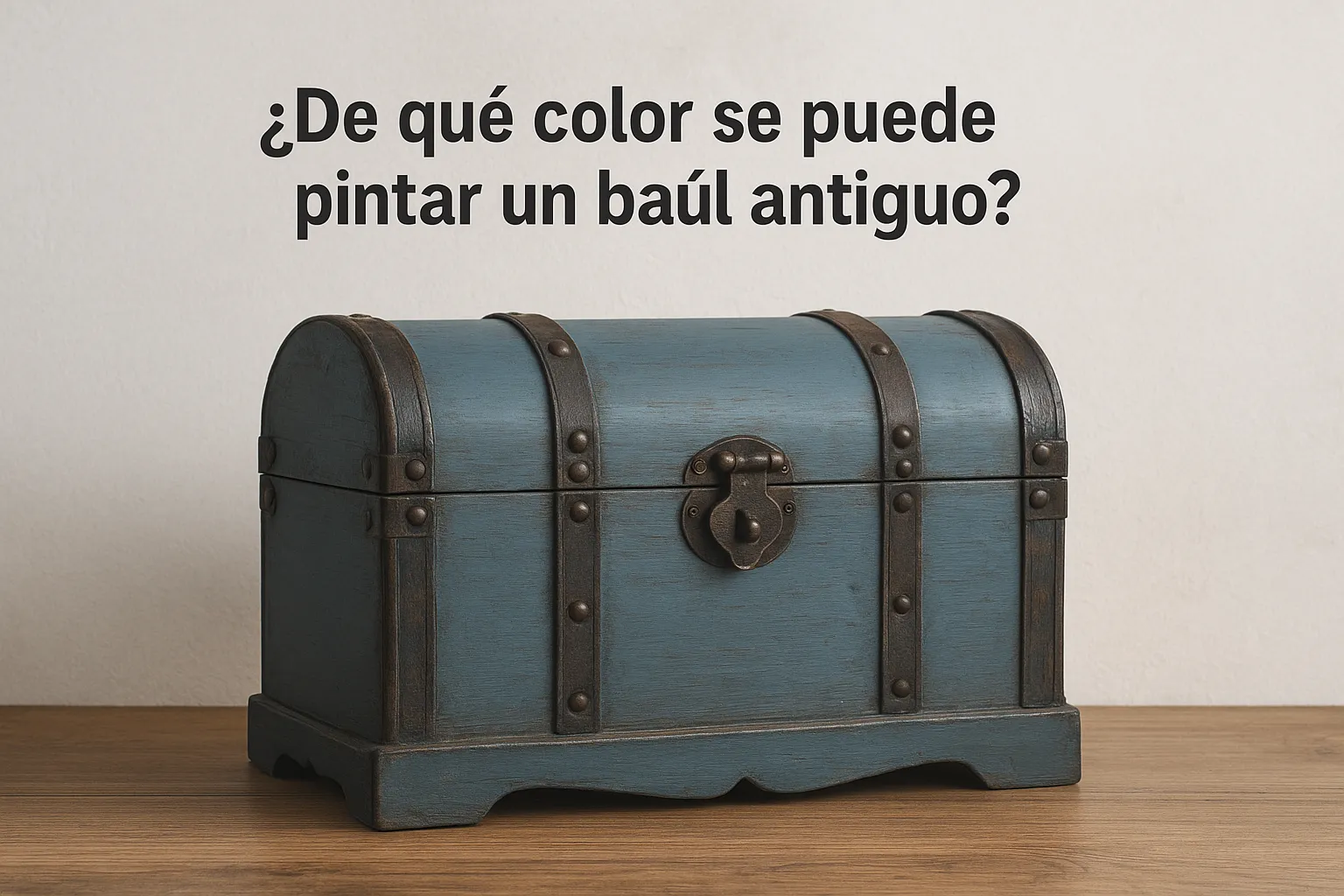 ¿De qué color se puede pintar un baúl antiguo?